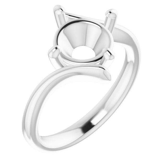Solitaire Bypass Engagement Ring