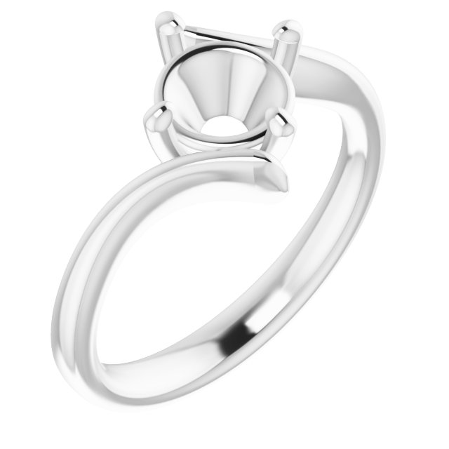 Solitaire Bypass Engagement Ring