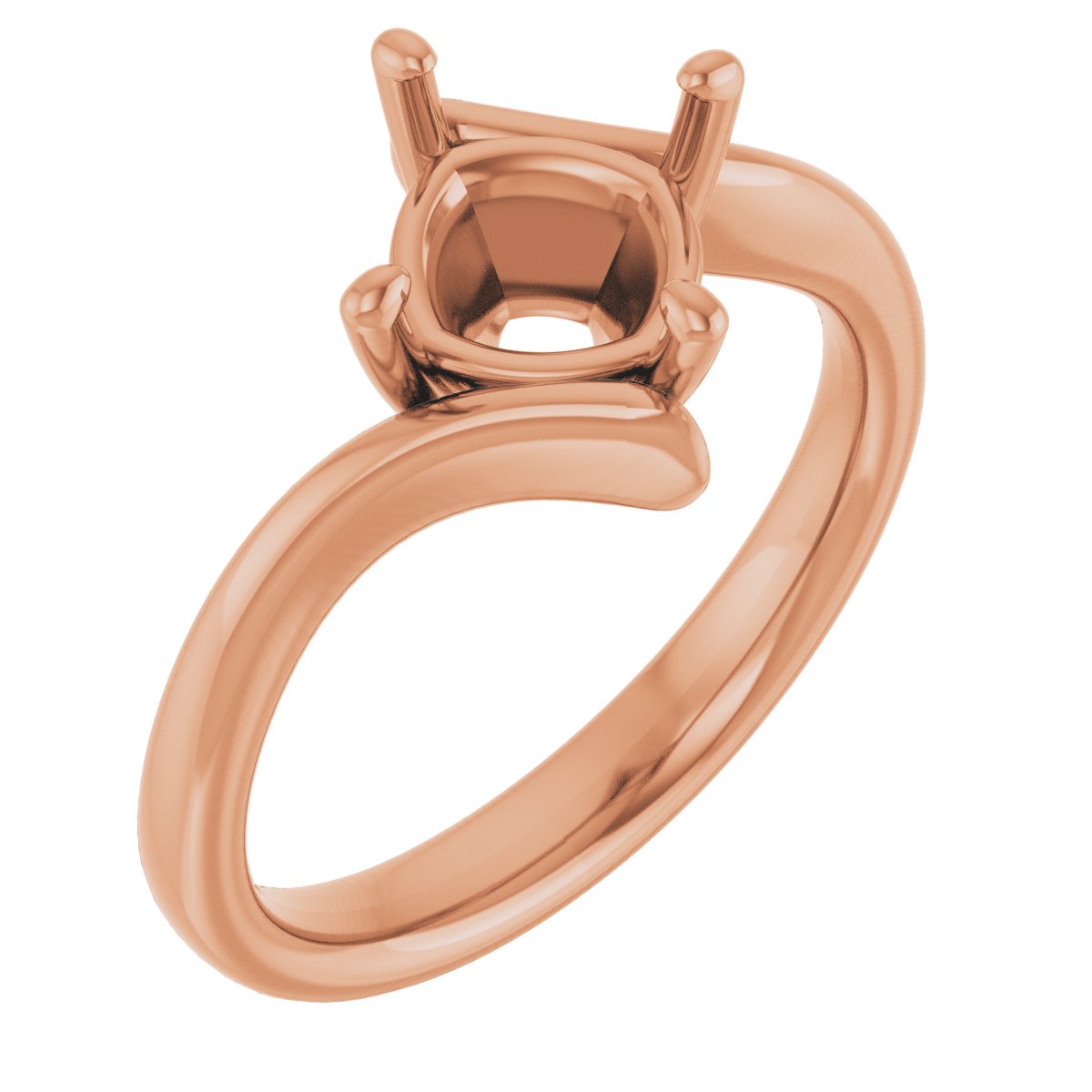 Solitaire Bypass Engagement Ring