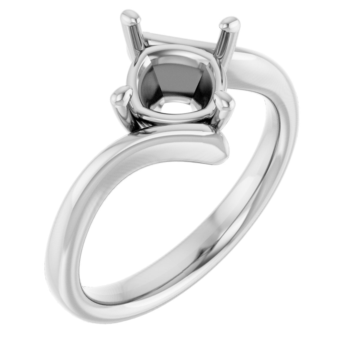 Solitaire Bypass Engagement Ring