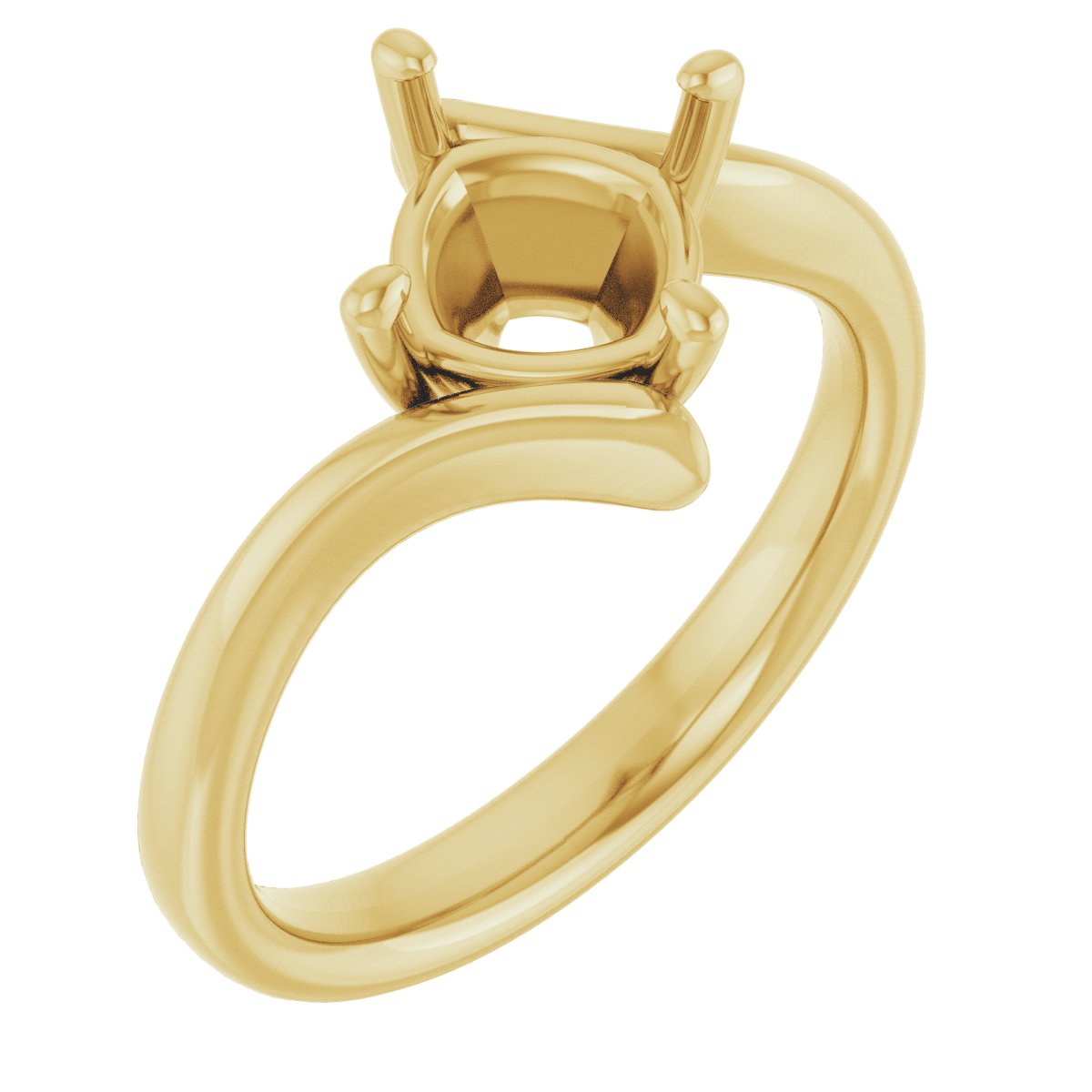 Solitaire Bypass Engagement Ring