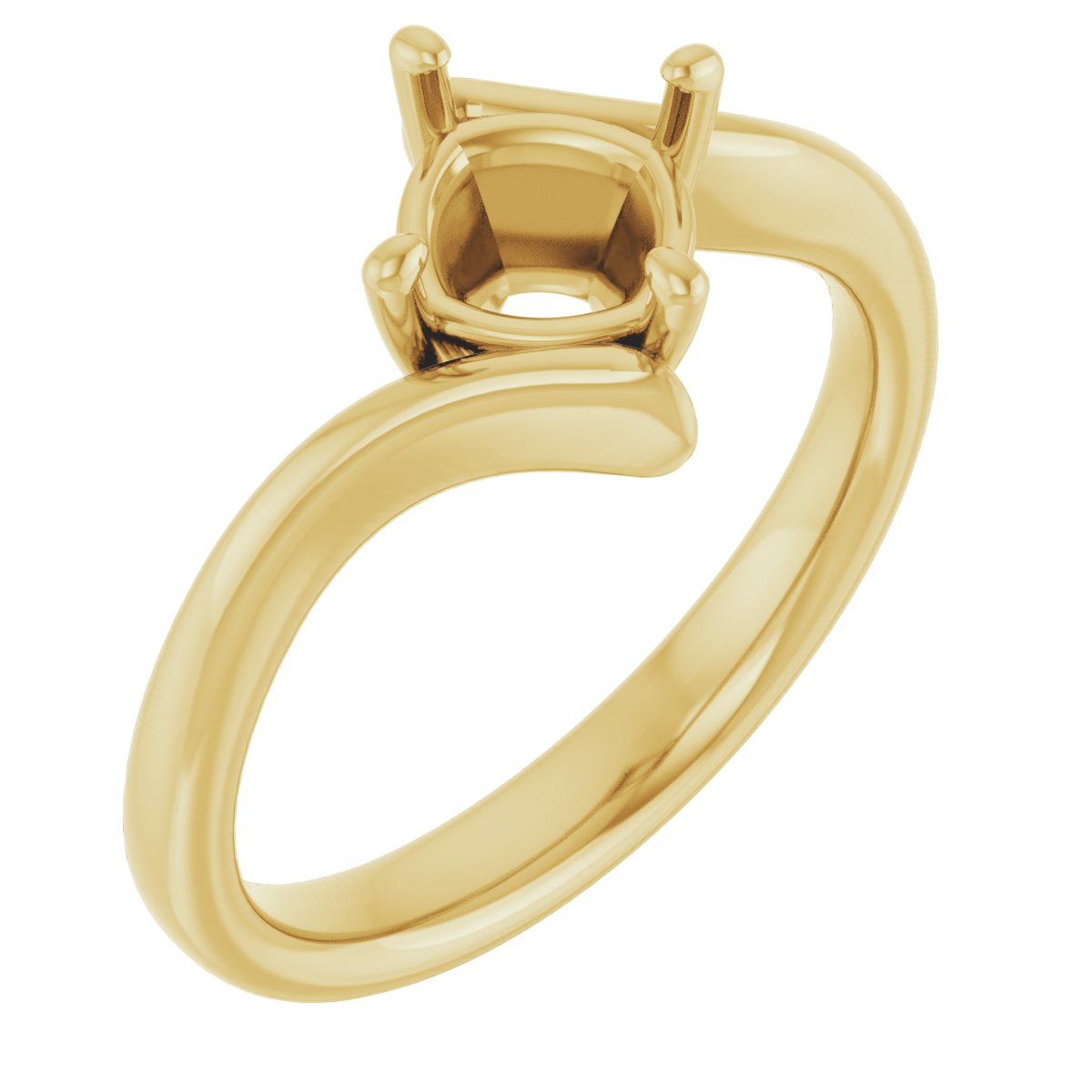 Solitaire Bypass Engagement Ring