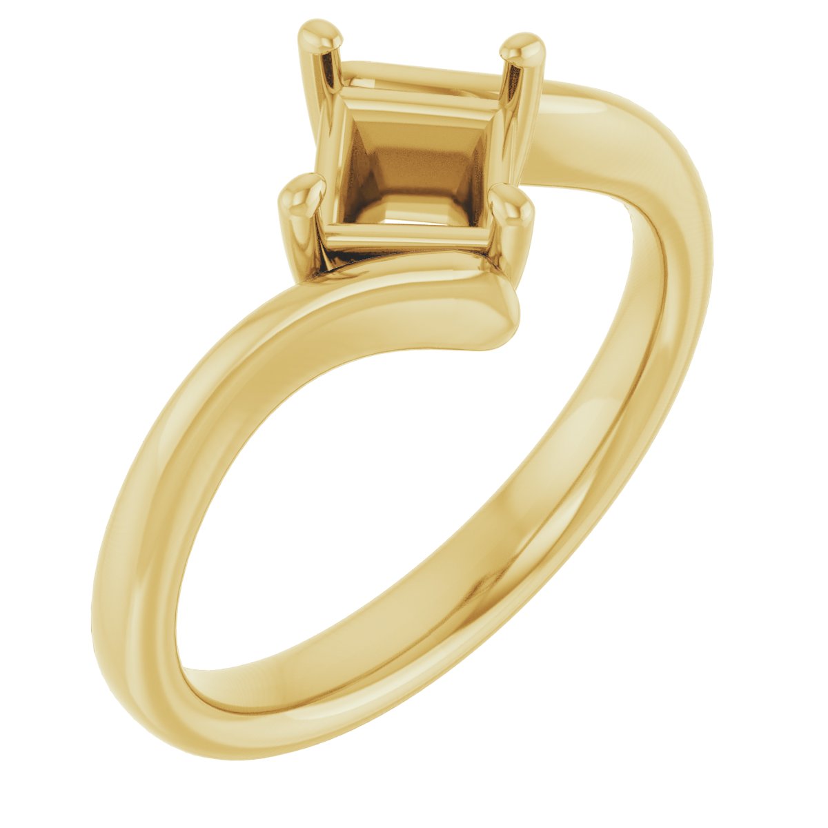 Solitaire Bypass Engagement Ring