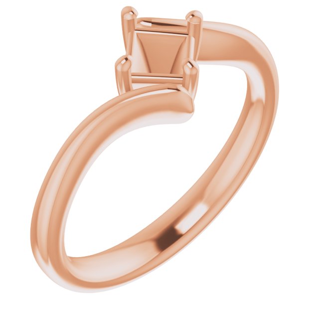 Solitaire Bypass Engagement Ring