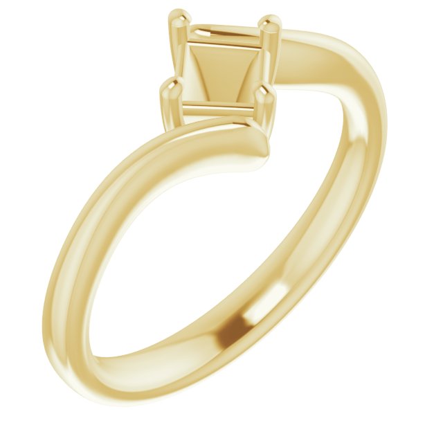 Solitaire Bypass Engagement Ring