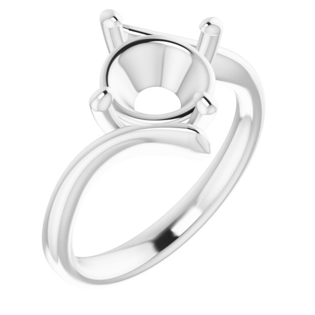 Solitaire Bypass Engagement Ring