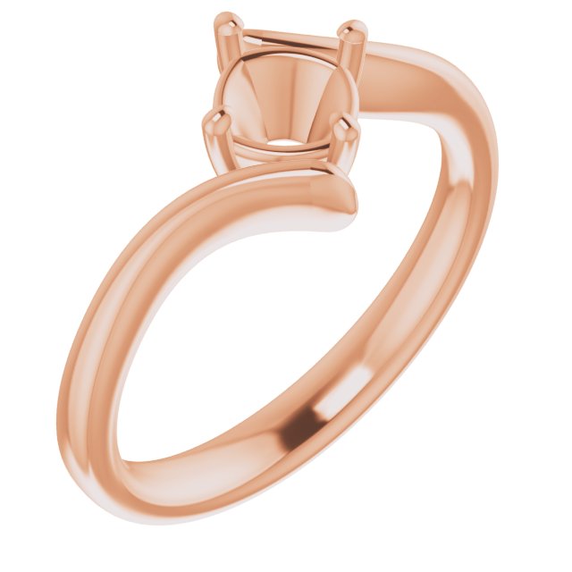 Solitaire Bypass Engagement Ring