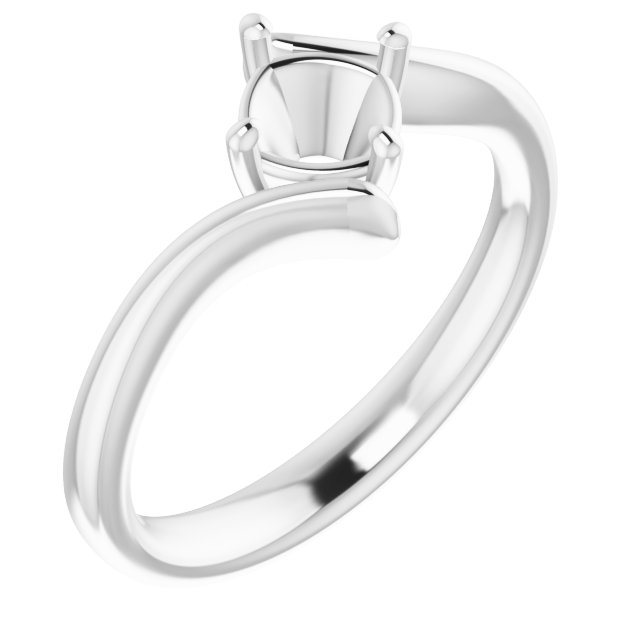 Solitaire Bypass Engagement Ring