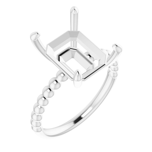 Beaded Solitaire Ring