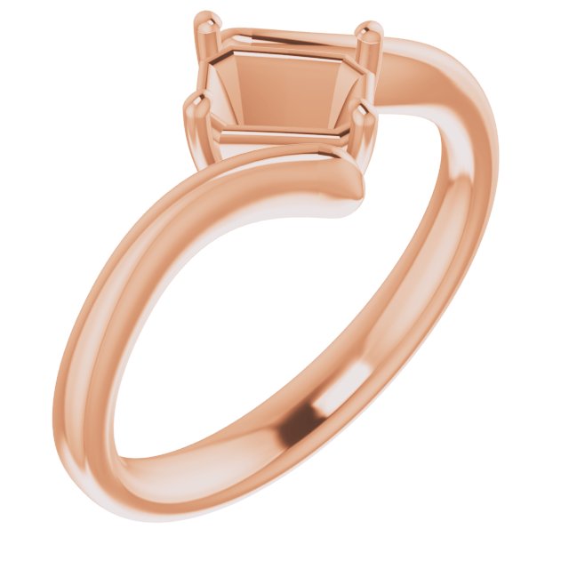 Solitaire Bypass Engagement Ring