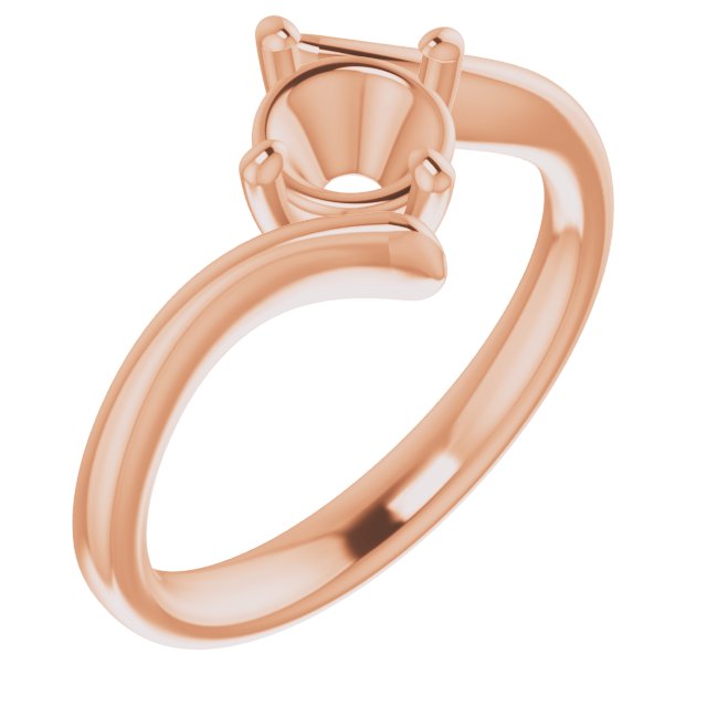 Solitaire Bypass Engagement Ring