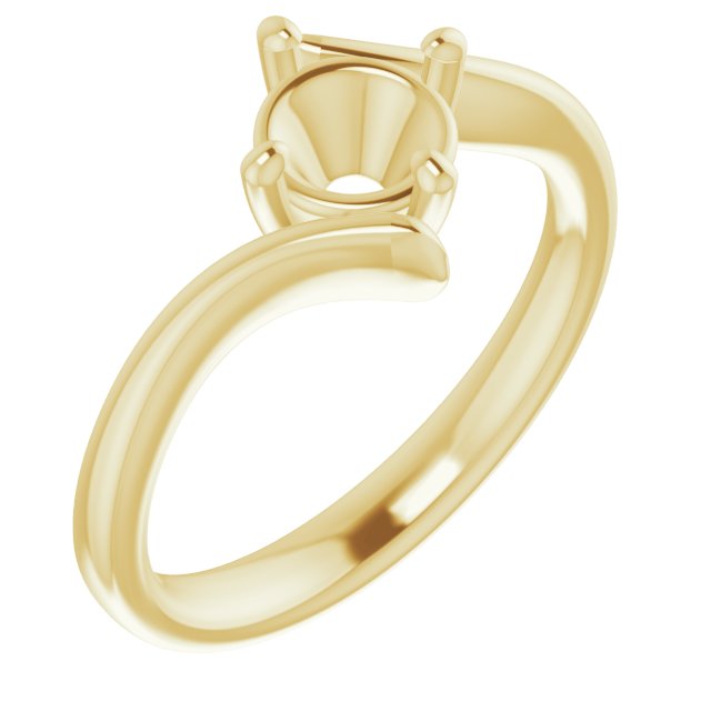 Solitaire Bypass Engagement Ring
