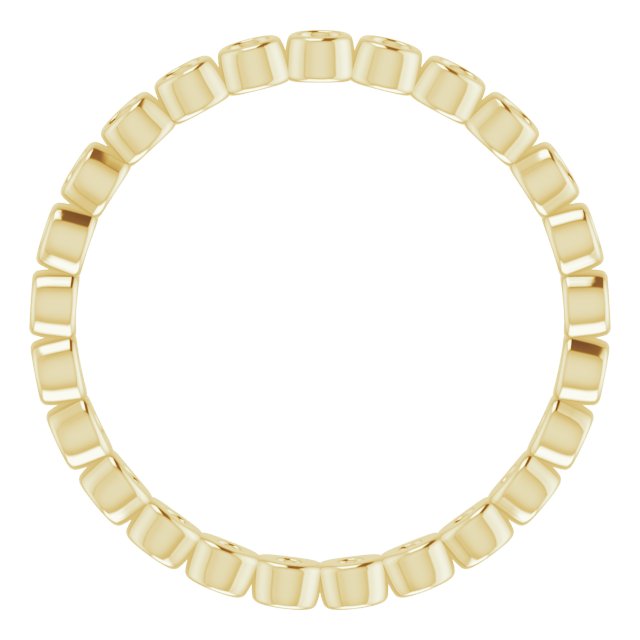 10K Yellow Eternity Band Mounting Size 7.5