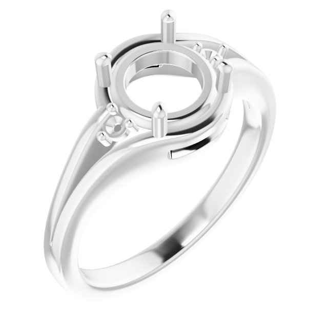 Accented Split Shank Ring