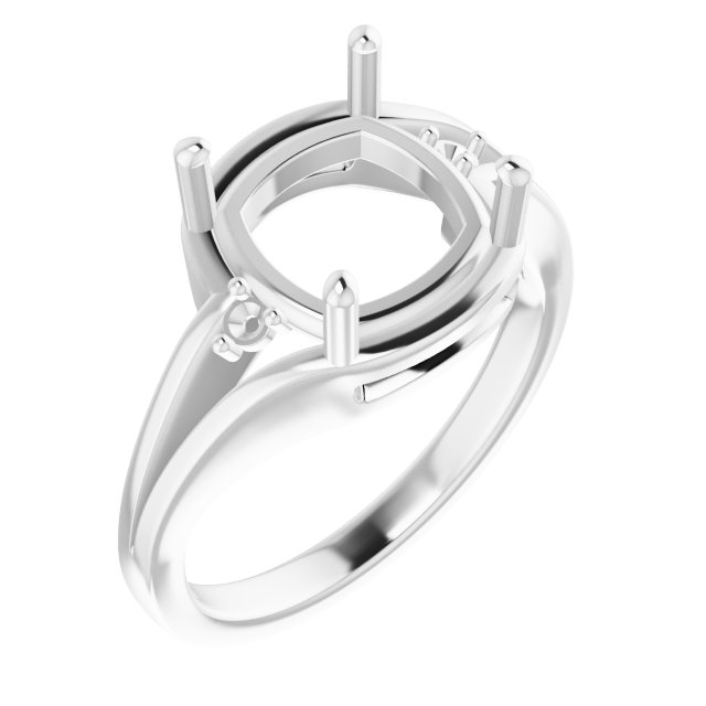 Accented Split Shank Ring