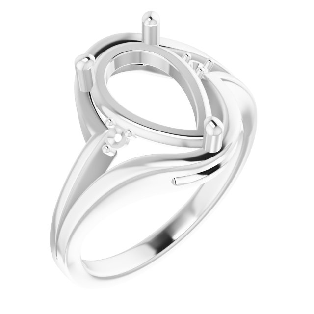 Accented Split Shank Ring