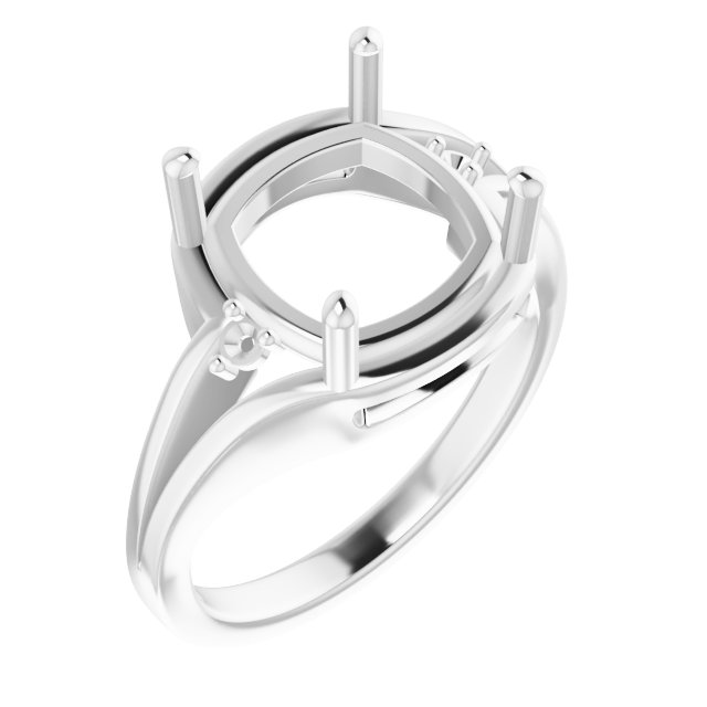 Accented Split Shank Ring