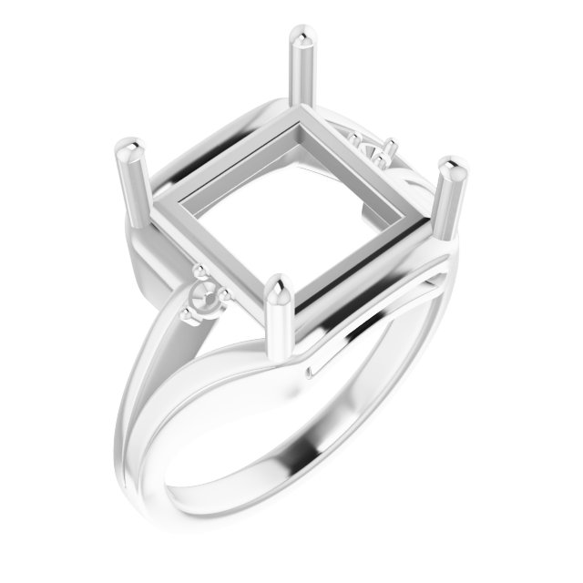 Accented Split Shank Ring