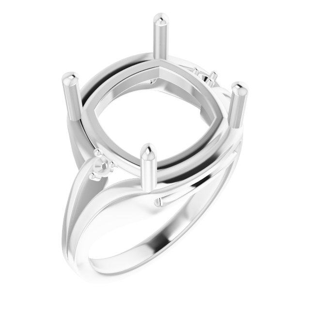 Accented Split Shank Ring