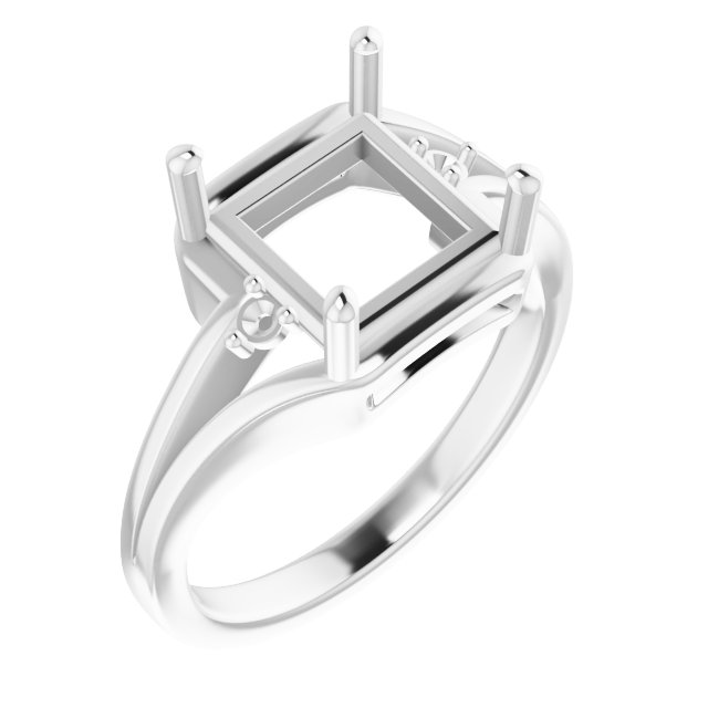 Accented Split Shank Ring