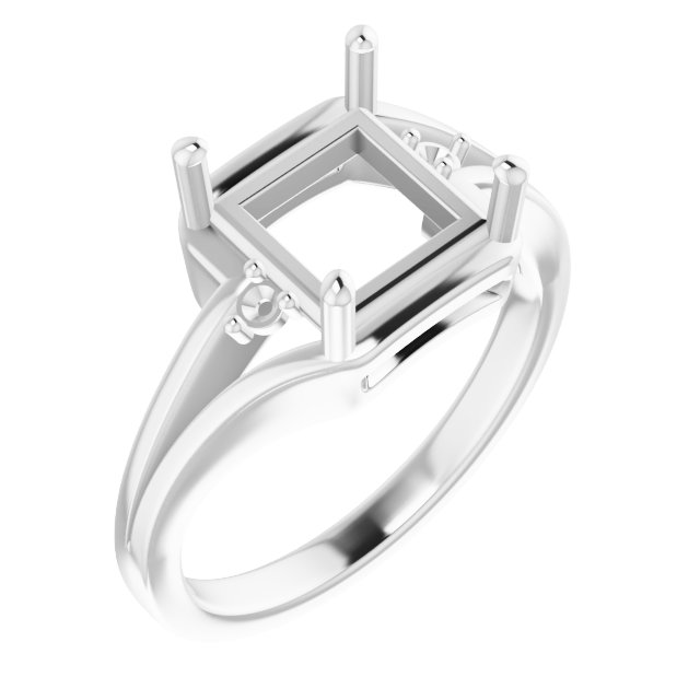 Accented Split Shank Ring