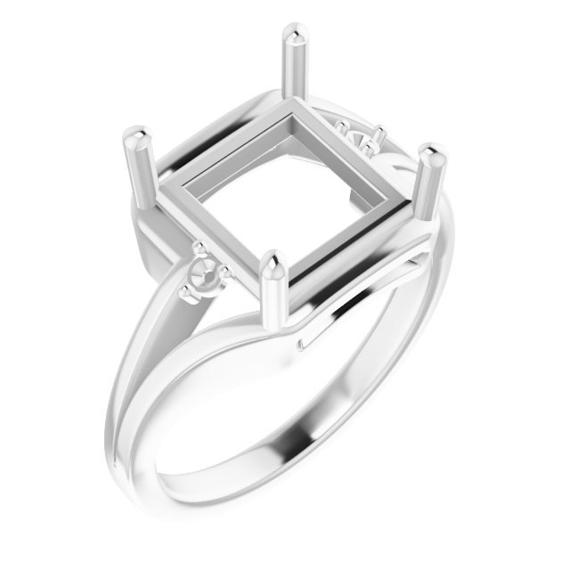 Accented Split Shank Ring