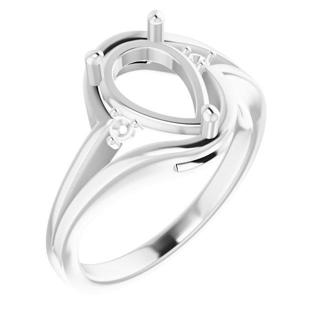 Accented Split Shank Ring