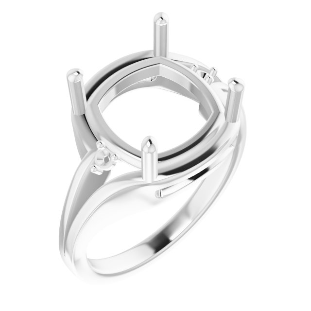 Accented Split Shank Ring