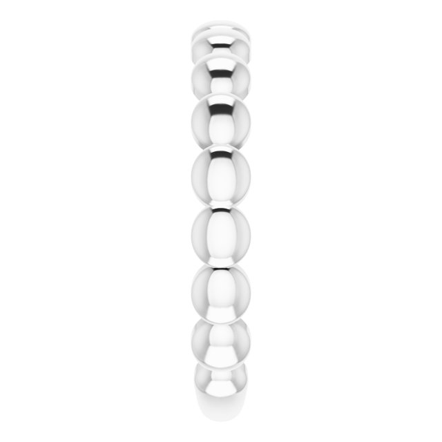 Sterling Silver Stackable Bead Ring