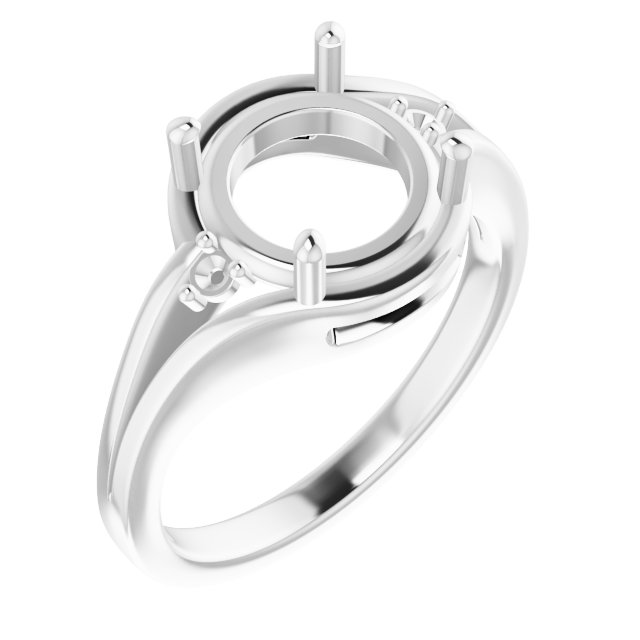 Accented Split Shank Ring