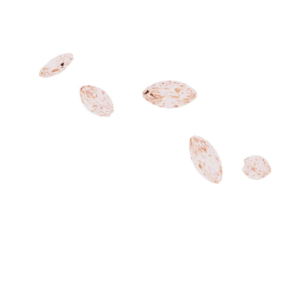 14K Rose 1/4 CTW Natural Diamond Leaf Ring