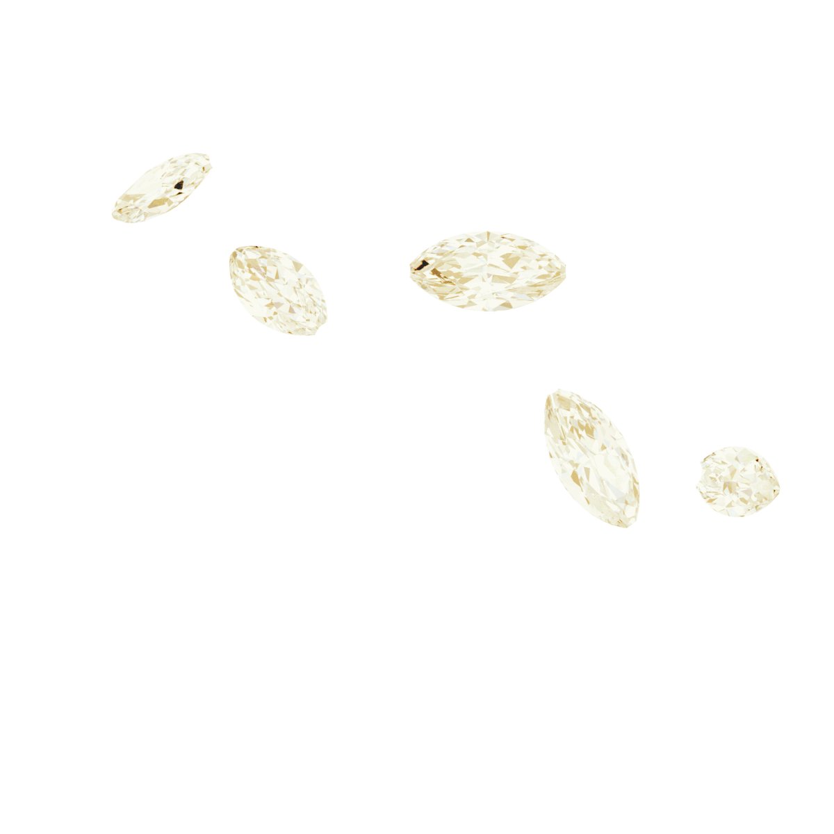 14K Yellow 1/4 CTW Natural Diamond Leaf Ring