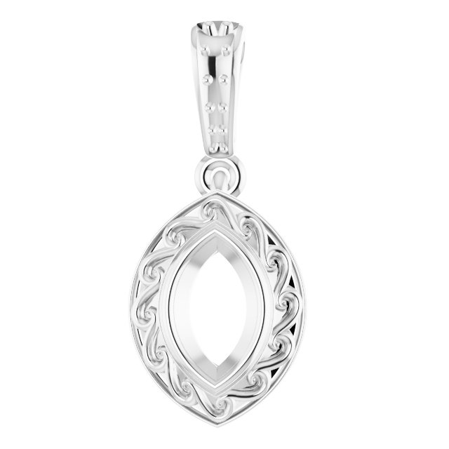 14k White Gold