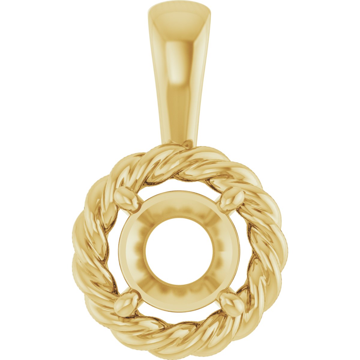 Rope Solitaire Charm/Pendant