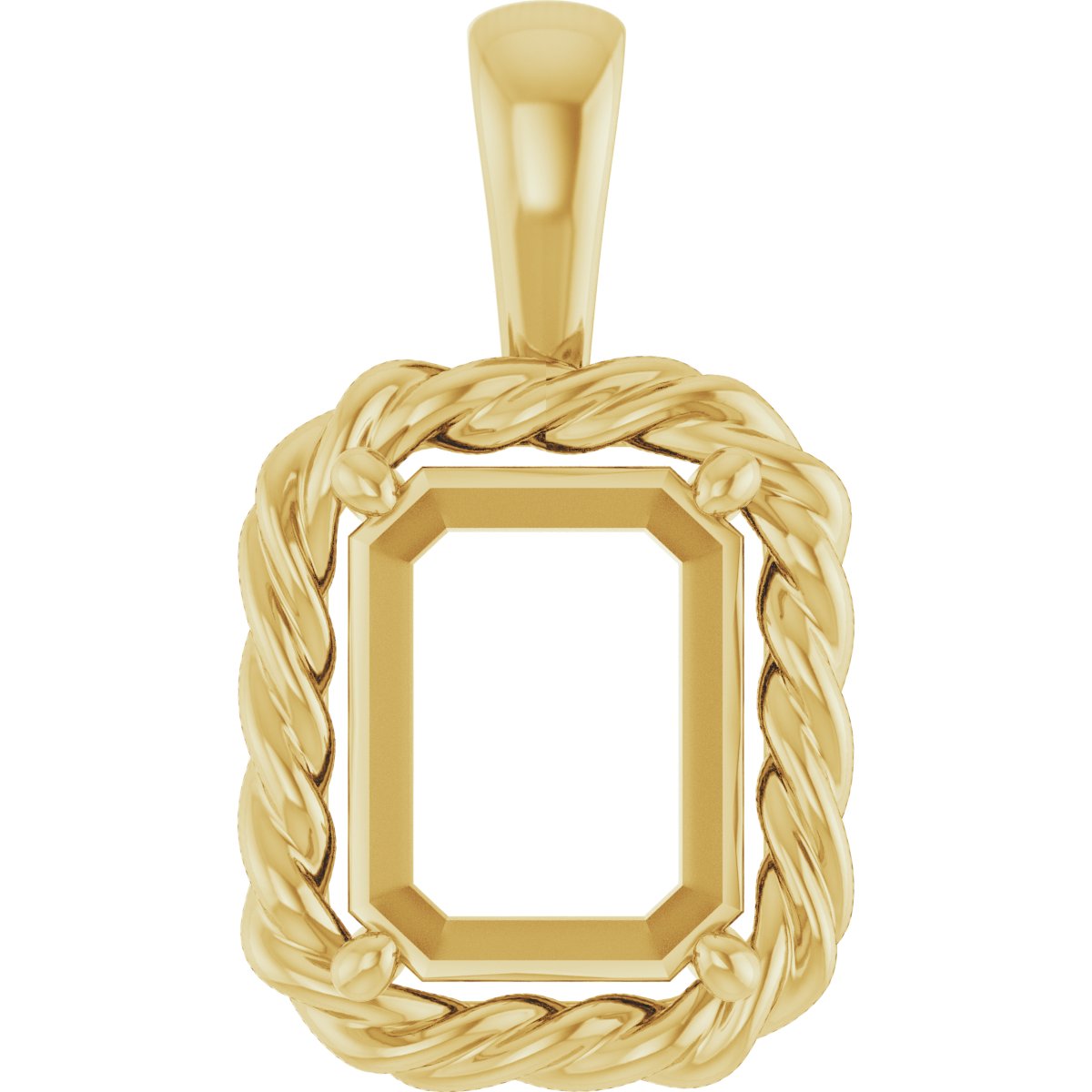 Rope Solitaire Charm/Pendant
