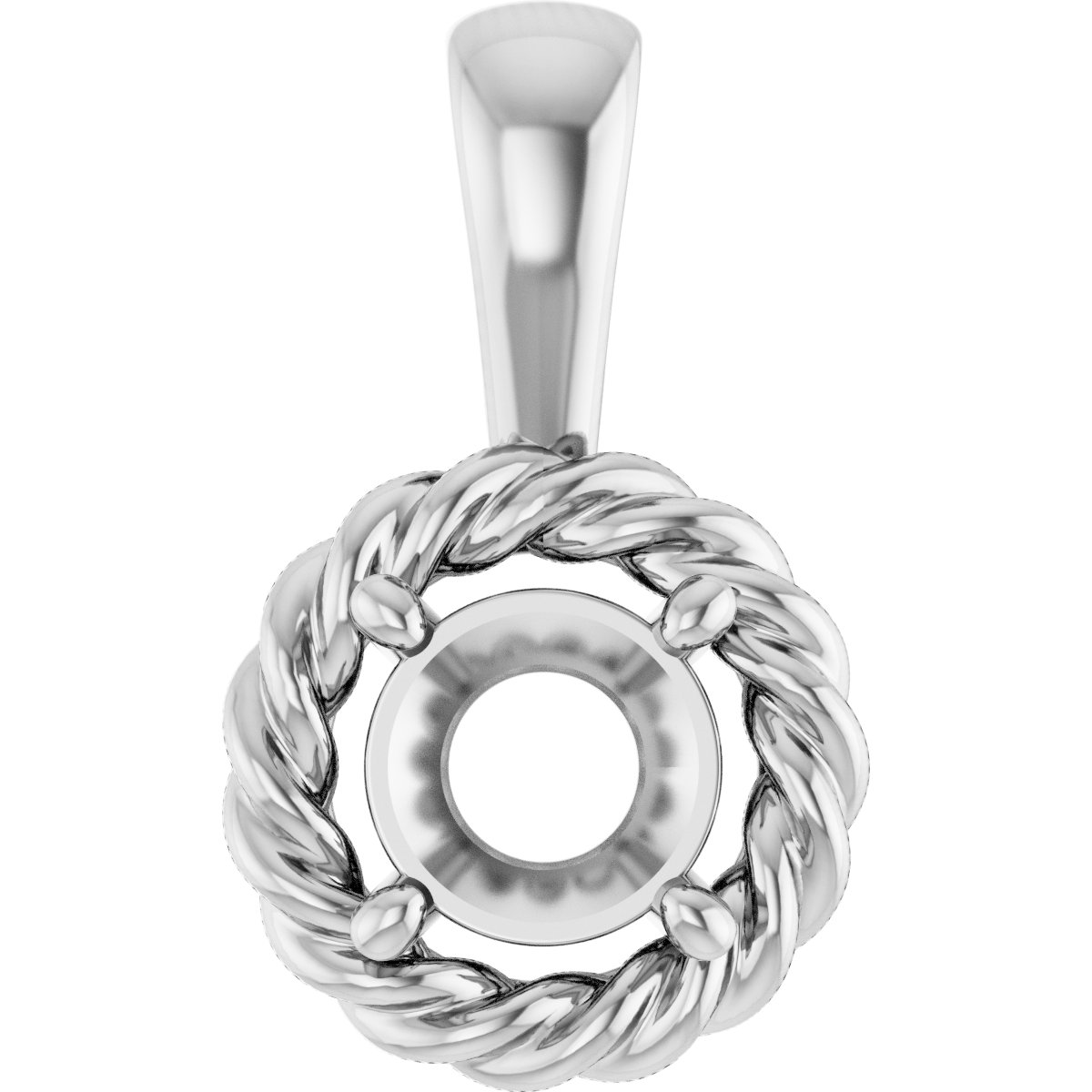 Rope Solitaire Charm/Pendant