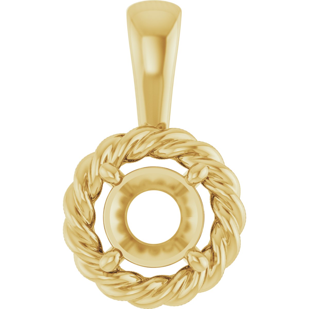 Rope Solitaire Charm/Pendant