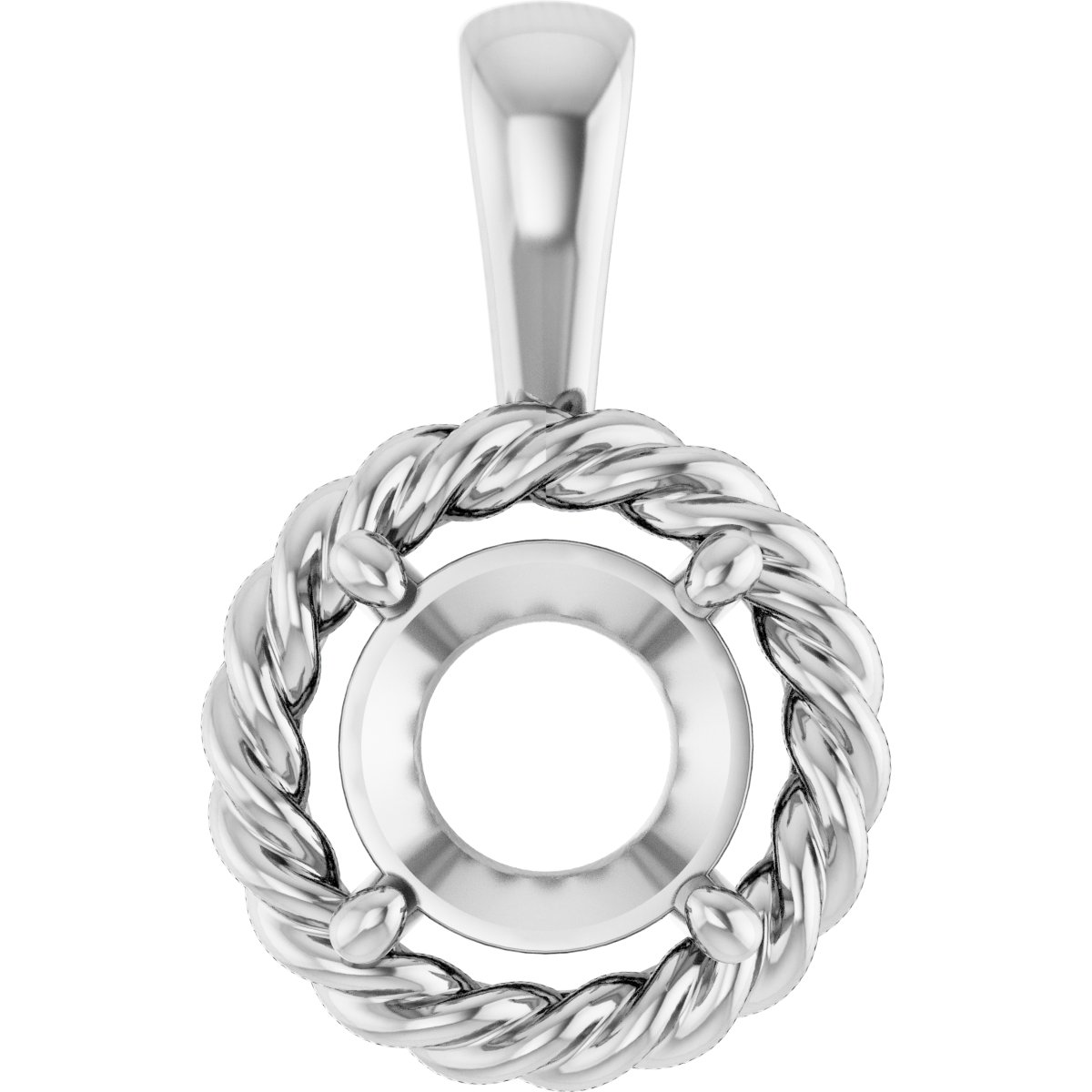 Rope Solitaire Charm/Pendant