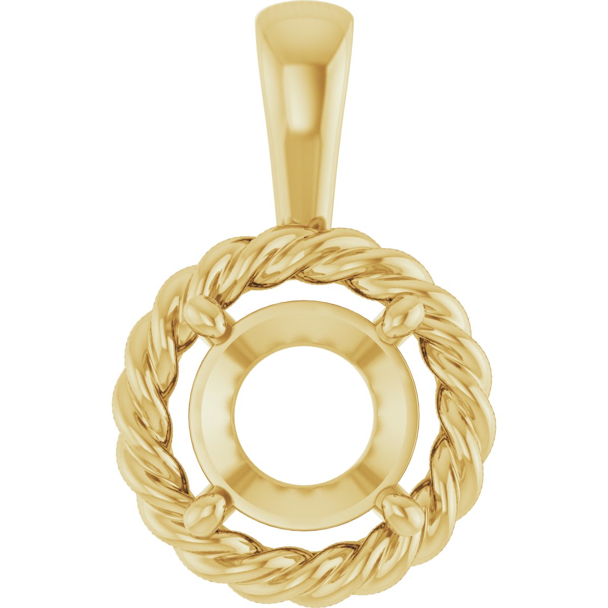Rope Solitaire Charm/Pendant