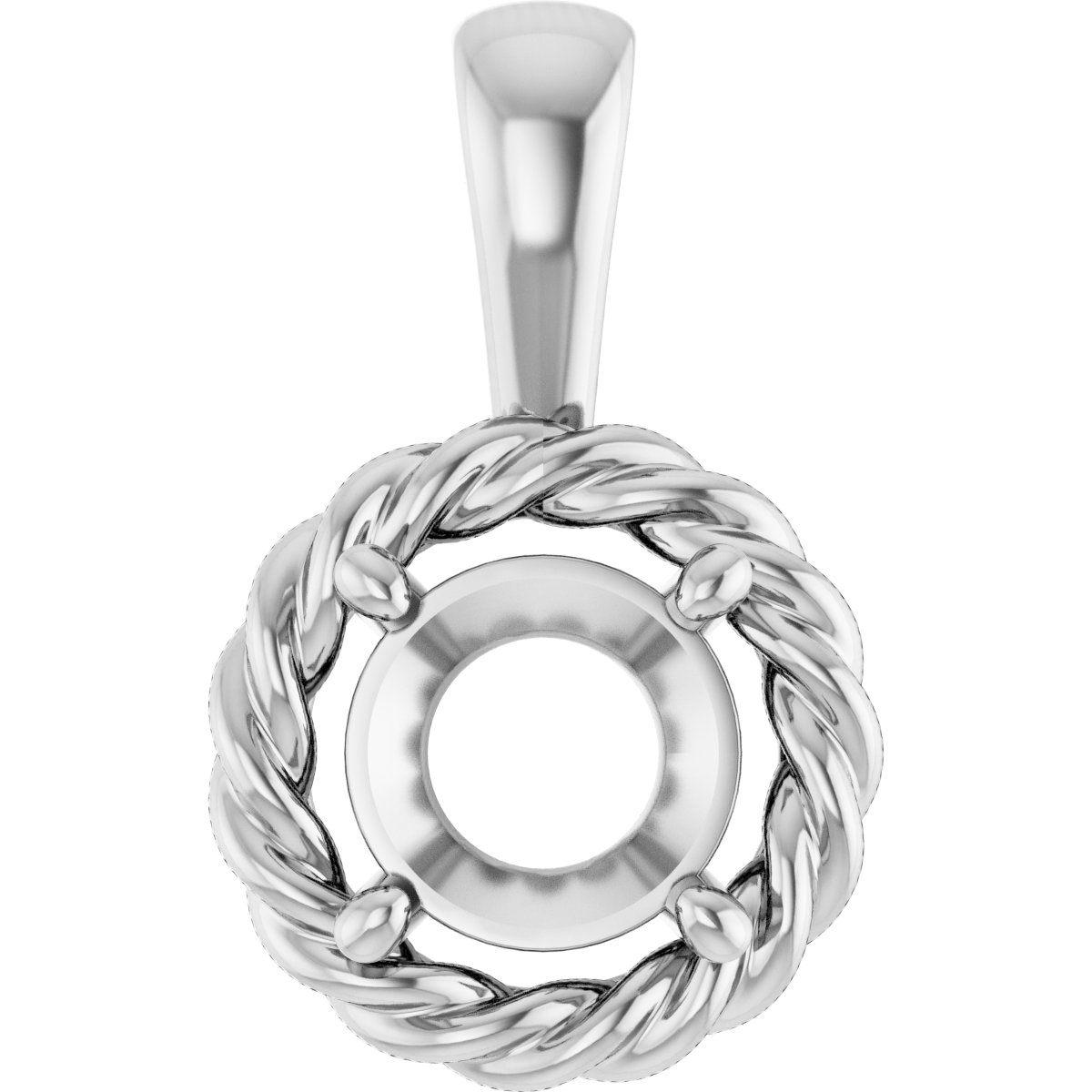 Rope Solitaire Charm/Pendant