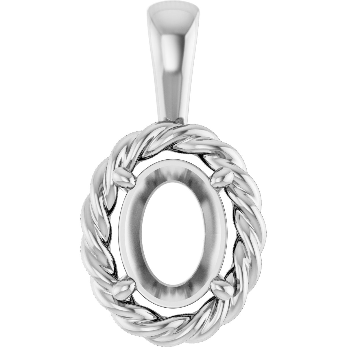 Rope Solitaire Charm/Pendant