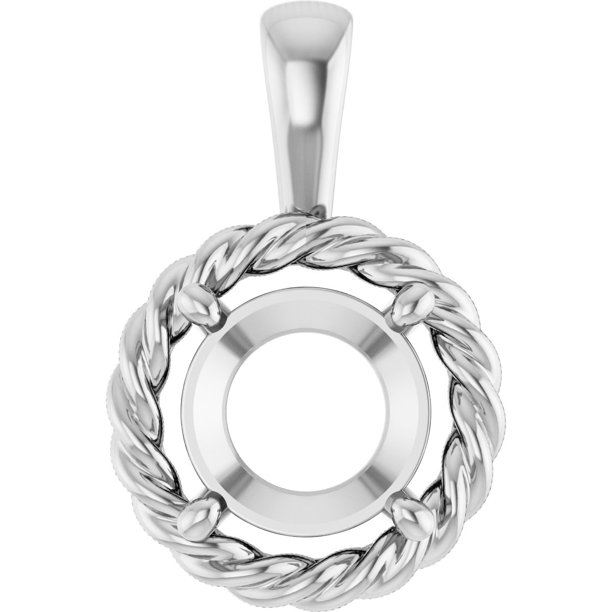 Rope Solitaire Charm/Pendant