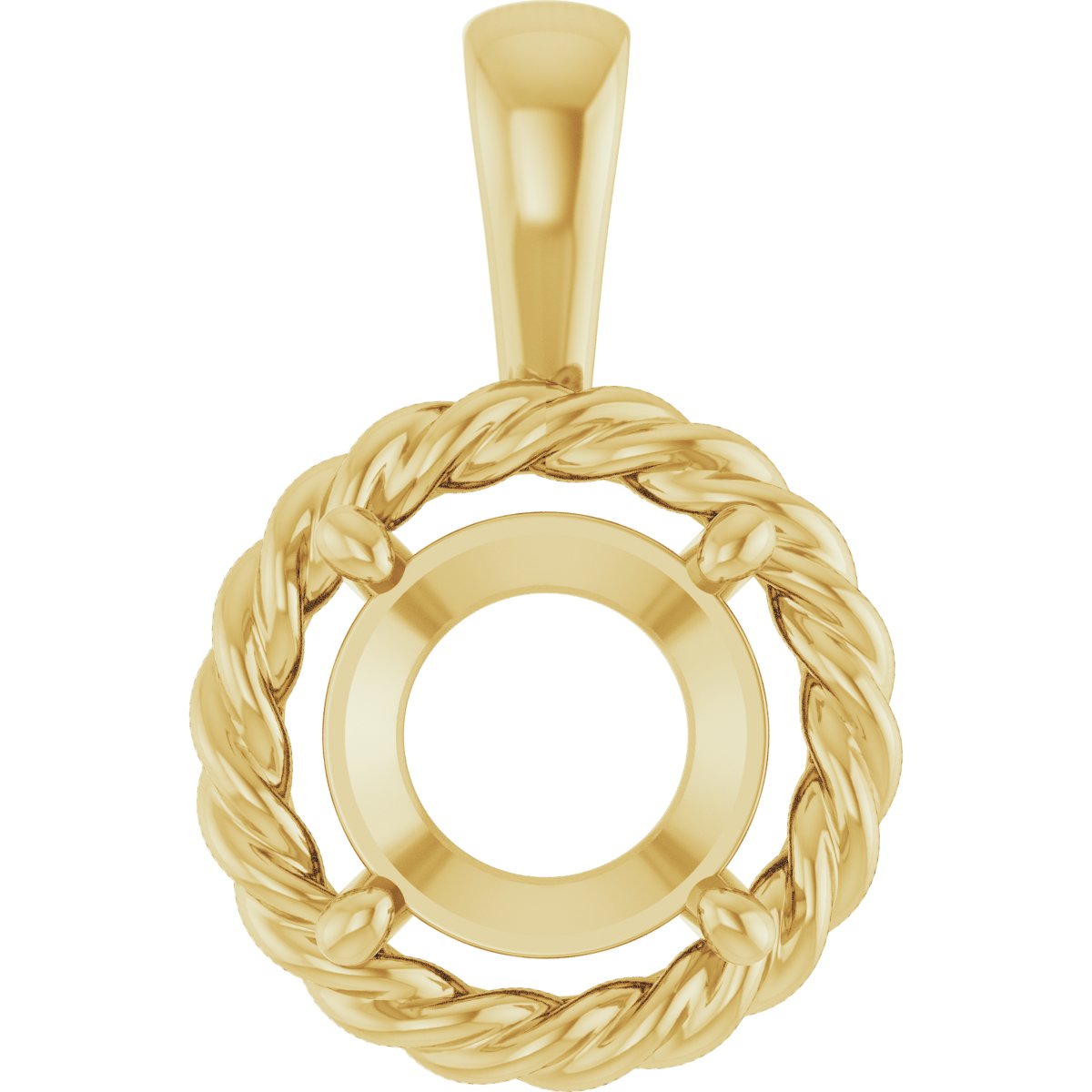 Rope Solitaire Charm/Pendant