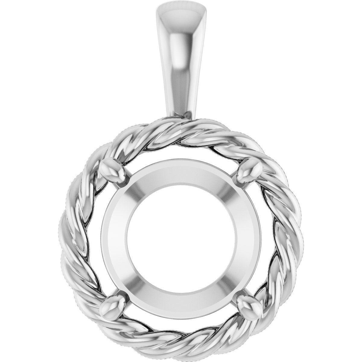Rope Solitaire Charm/Pendant