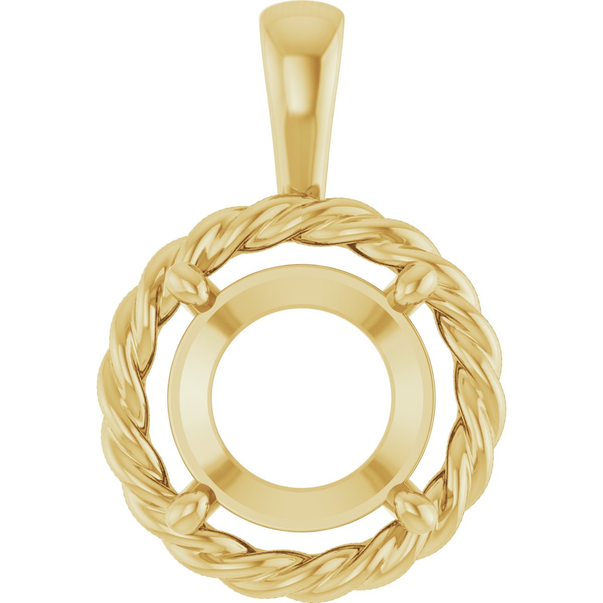 Rope Solitaire Charm/Pendant