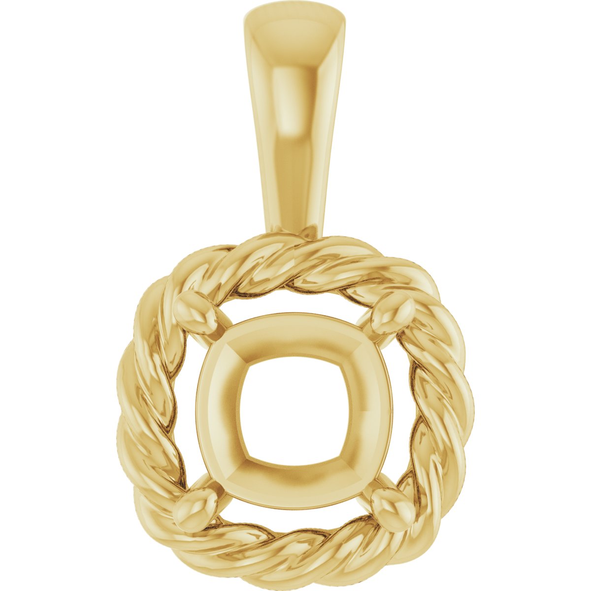 Rope Solitaire Charm/Pendant