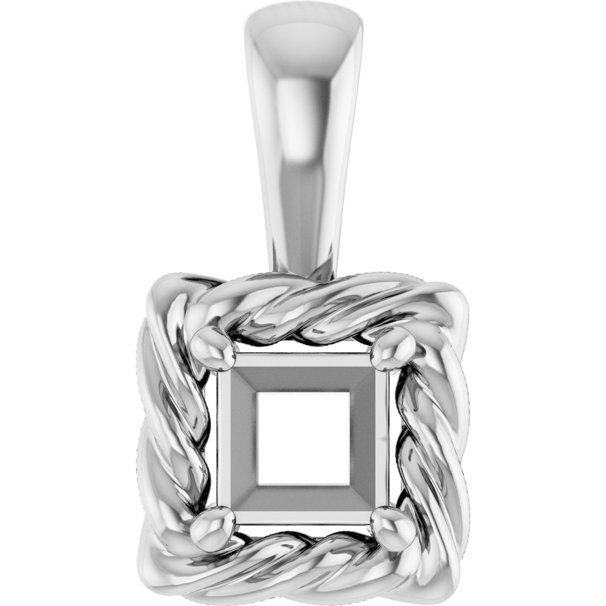 Rope Solitaire Charm/Pendant