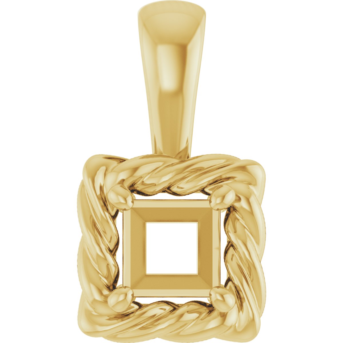 Rope Solitaire Charm/Pendant