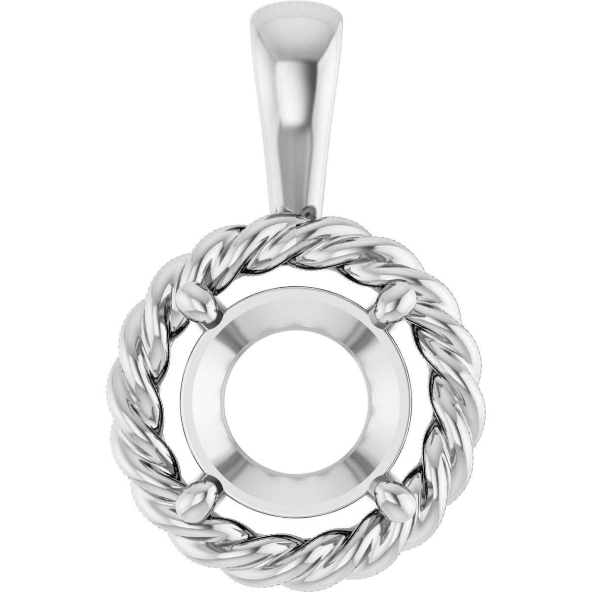 Rope Solitaire Charm/Pendant