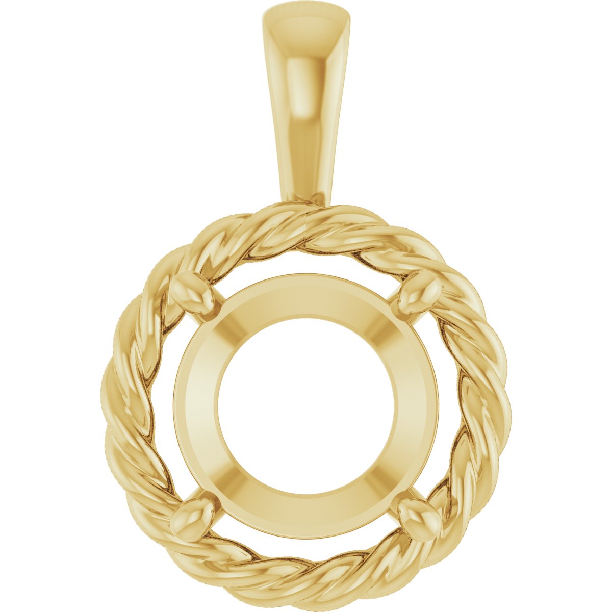 Rope Solitaire Charm/Pendant